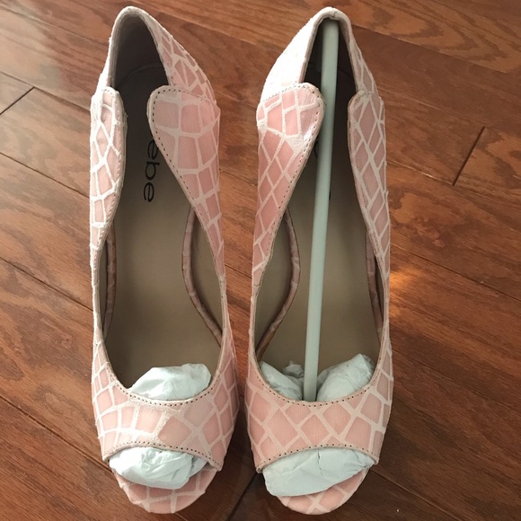bebe Shoes - Bebe peep toe heels